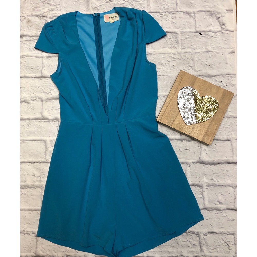 L’ATISTE Vintage Sky Blue Romper